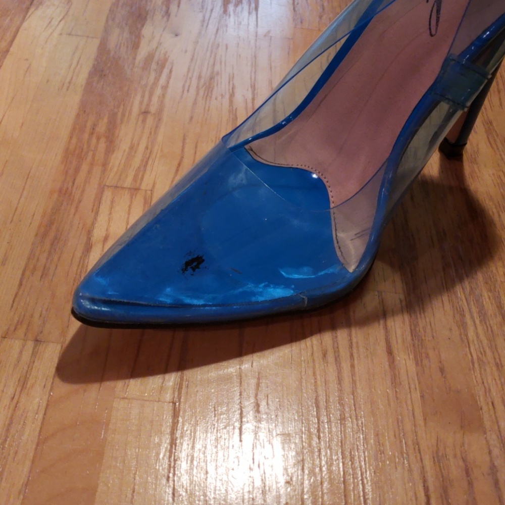 Blue Perspex Heel - Picture 3 of 5